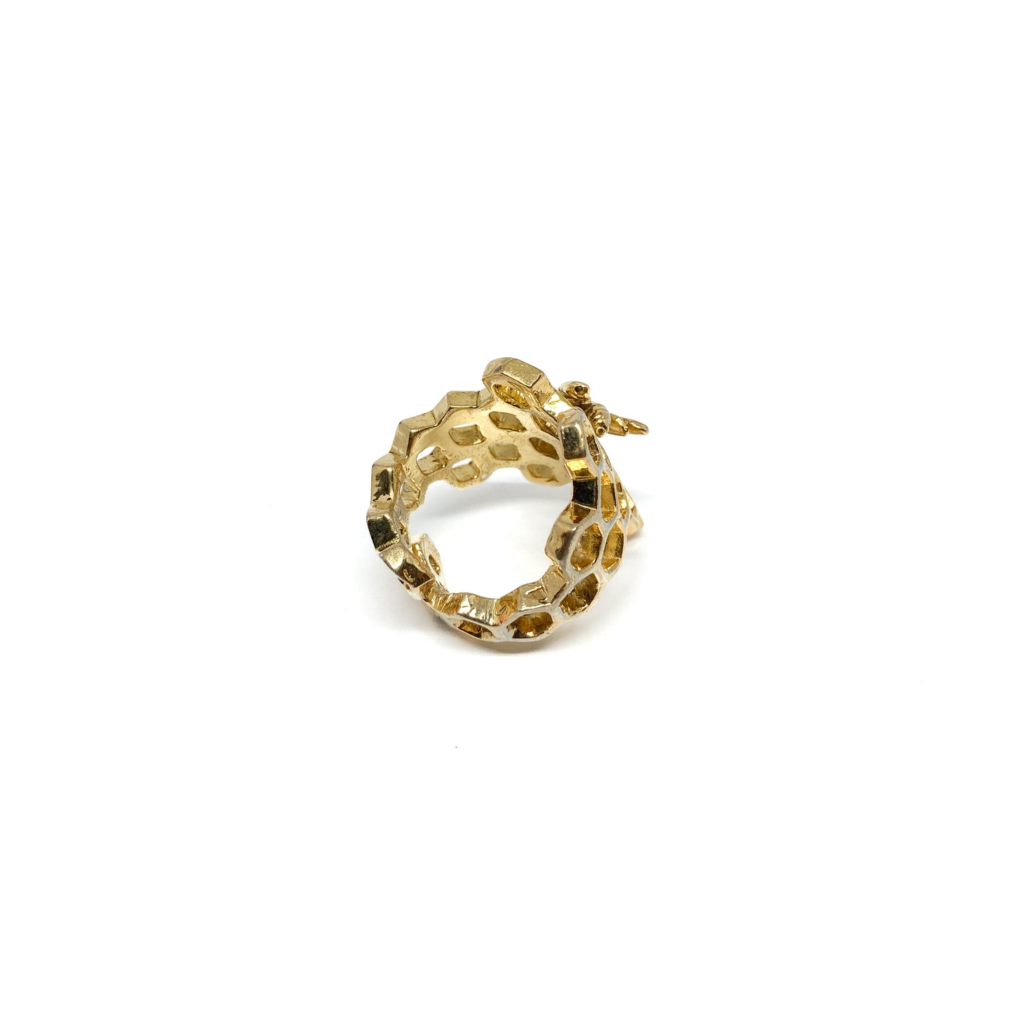 Gold Honeycomb Ring