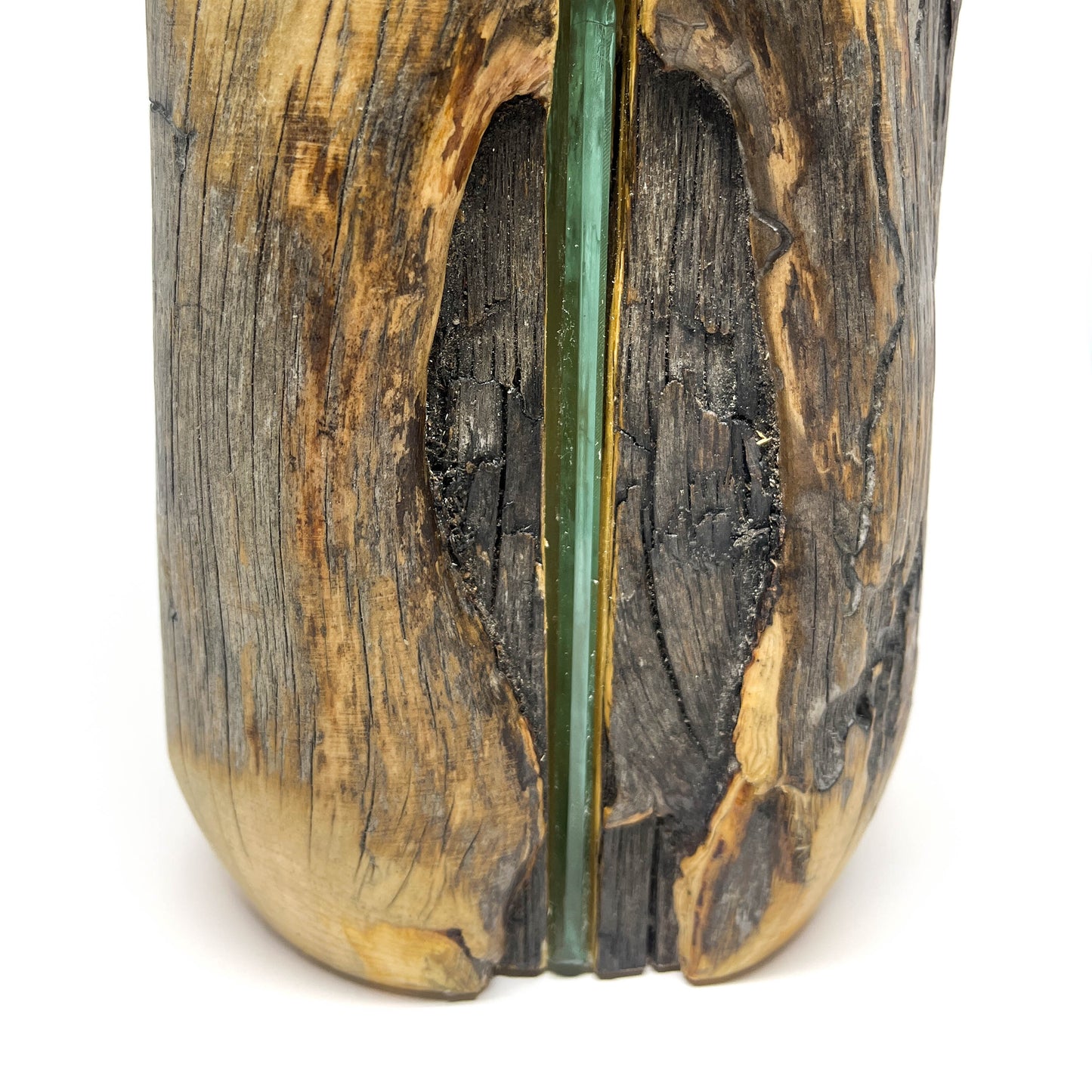 Vertical Glass & Wildfire Pine Vase