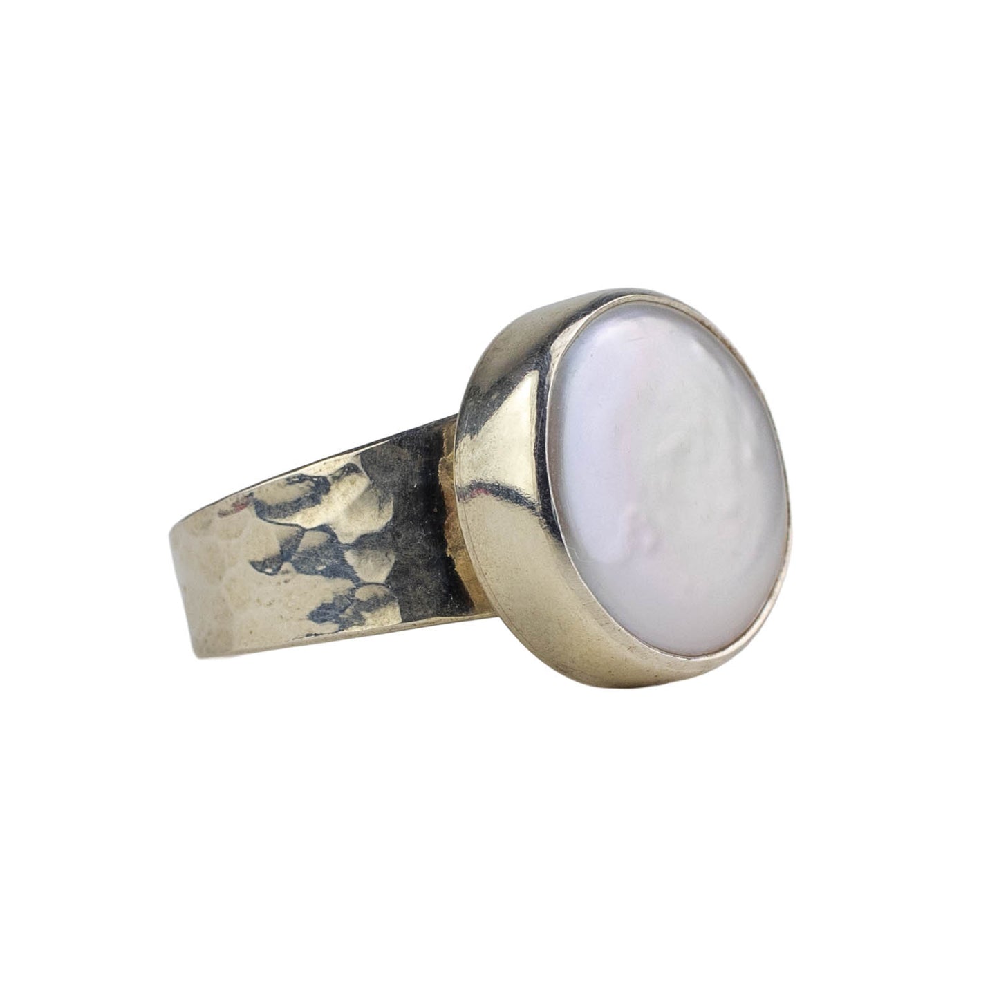 Coin pearl ring