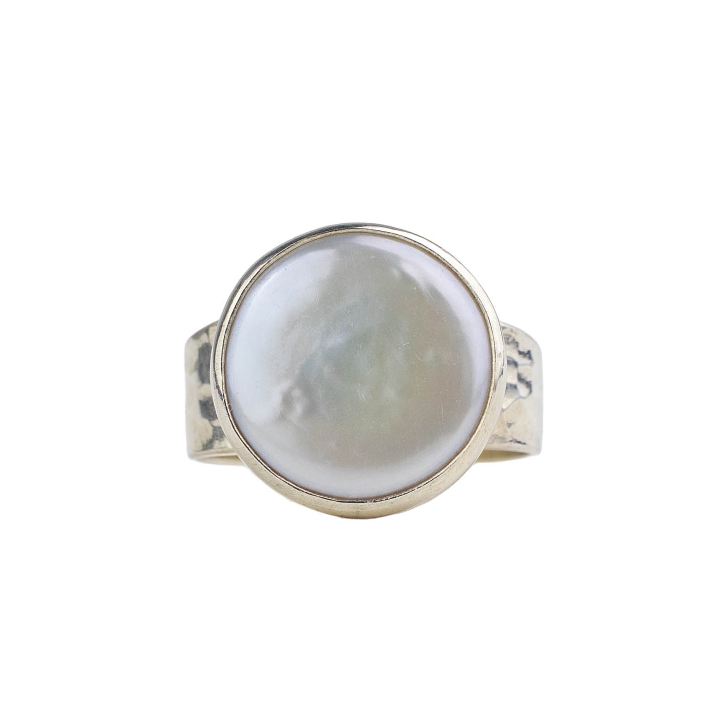 Coin pearl ring