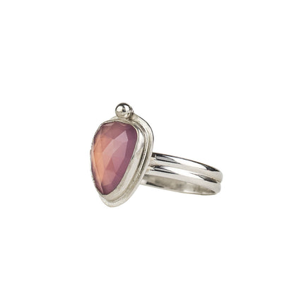 Lavender chalcedony ring