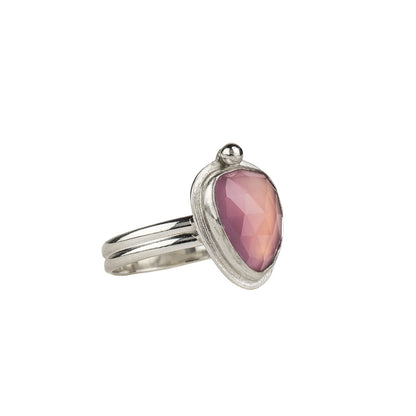 Lavender chalcedony ring
