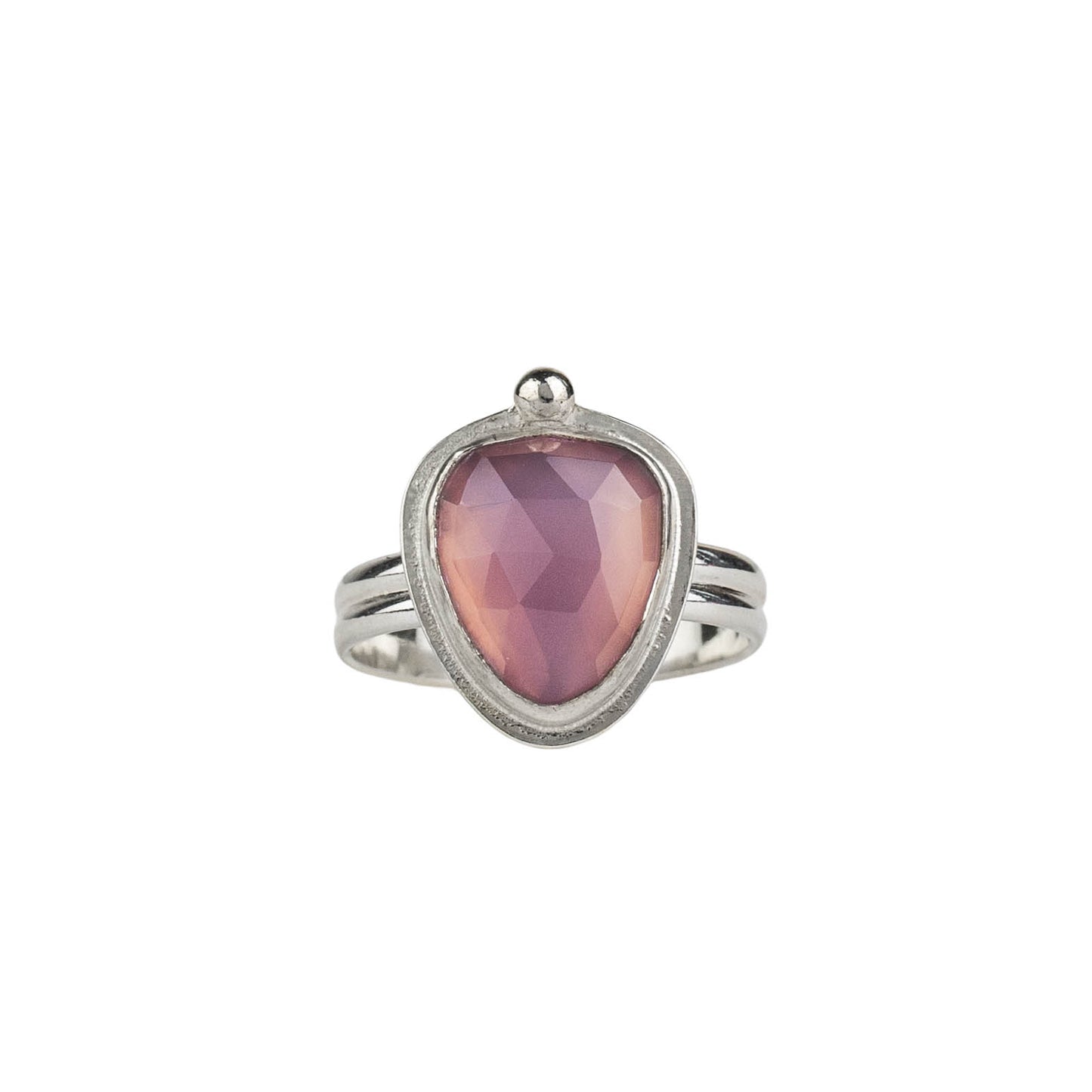 Lavender chalcedony ring