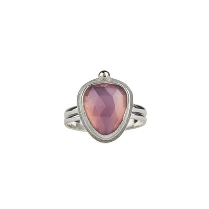 Lavender chalcedony ring