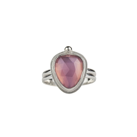 Lavender chalcedony ring