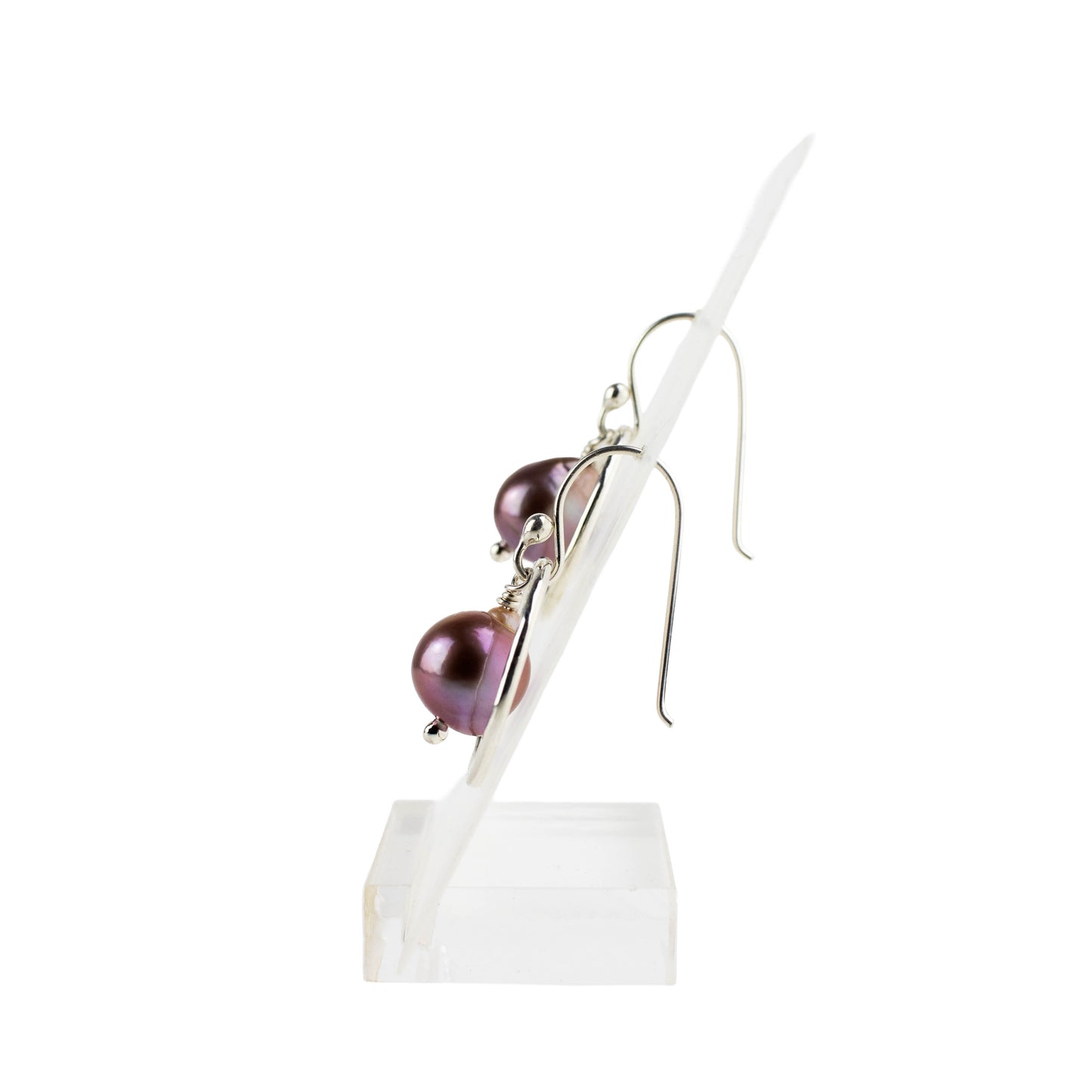 Edison pearl circle earrings