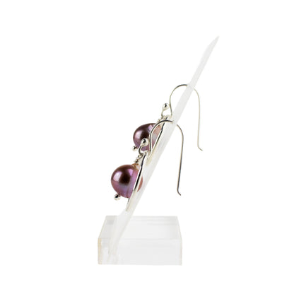 Edison pearl circle earrings