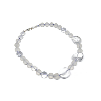 Clear quartz necklace.