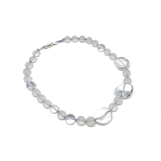Clear quartz necklace.