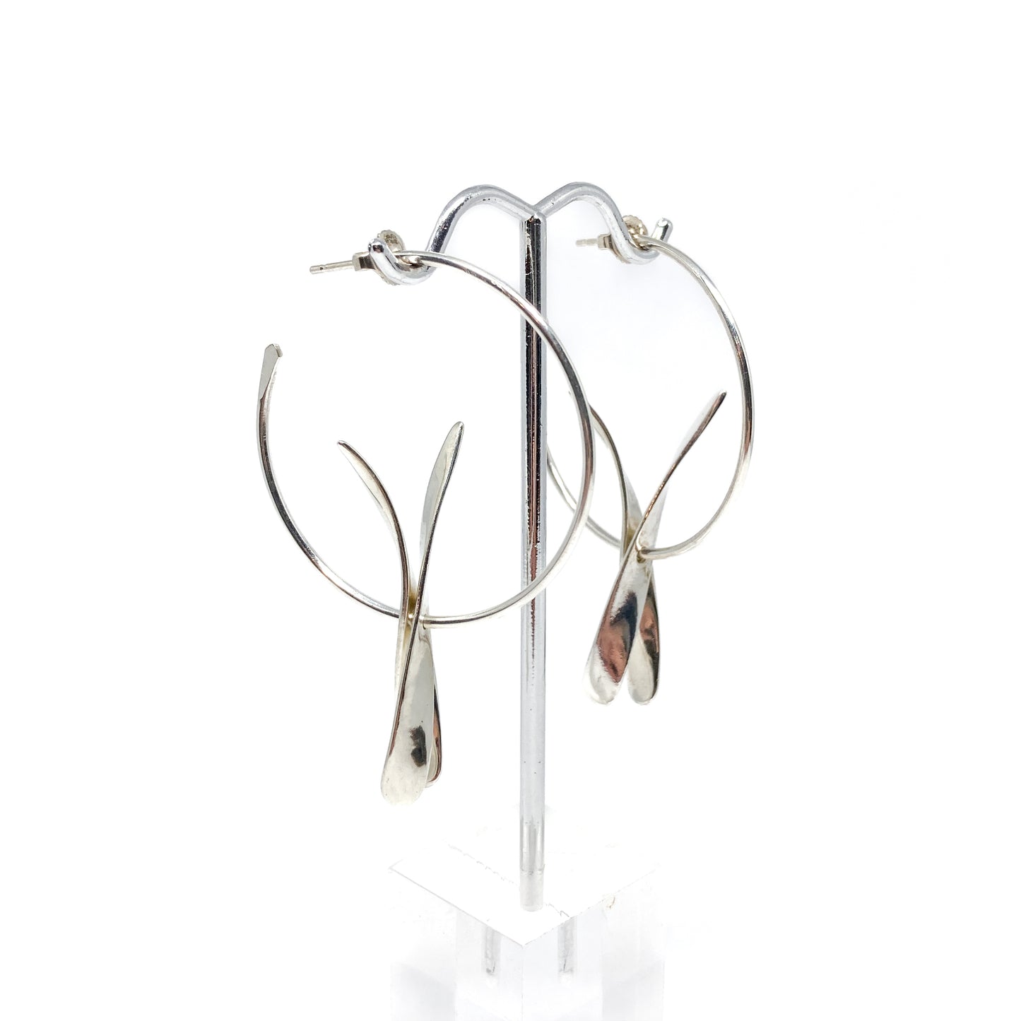Double Drop Petal Hoops