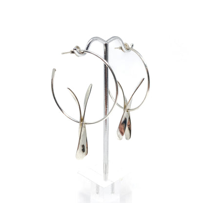Double Drop Petal Hoops