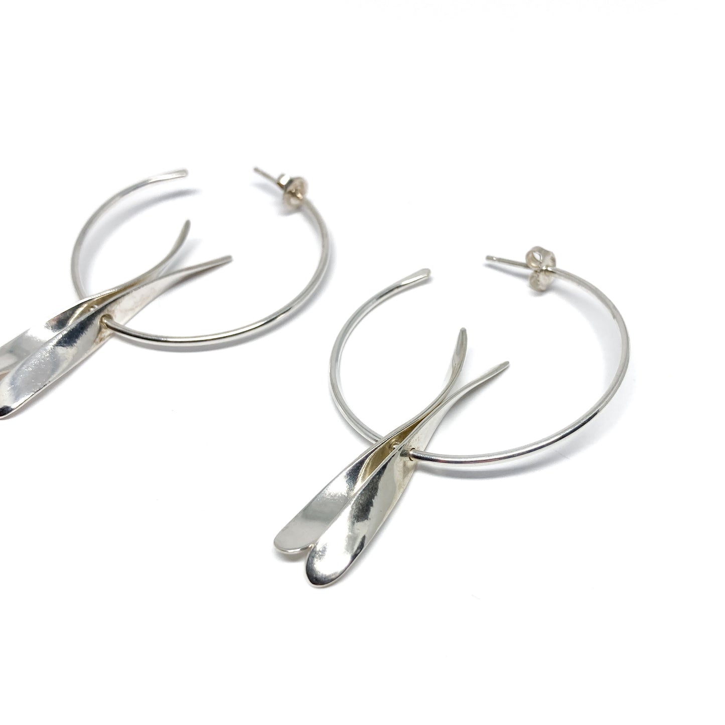 Double Drop Petal Hoops