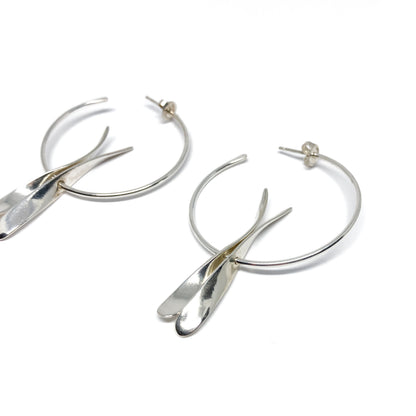 Double Drop Petal Hoops