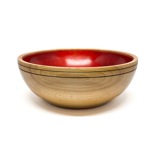 Maple Bowl with Red #1985