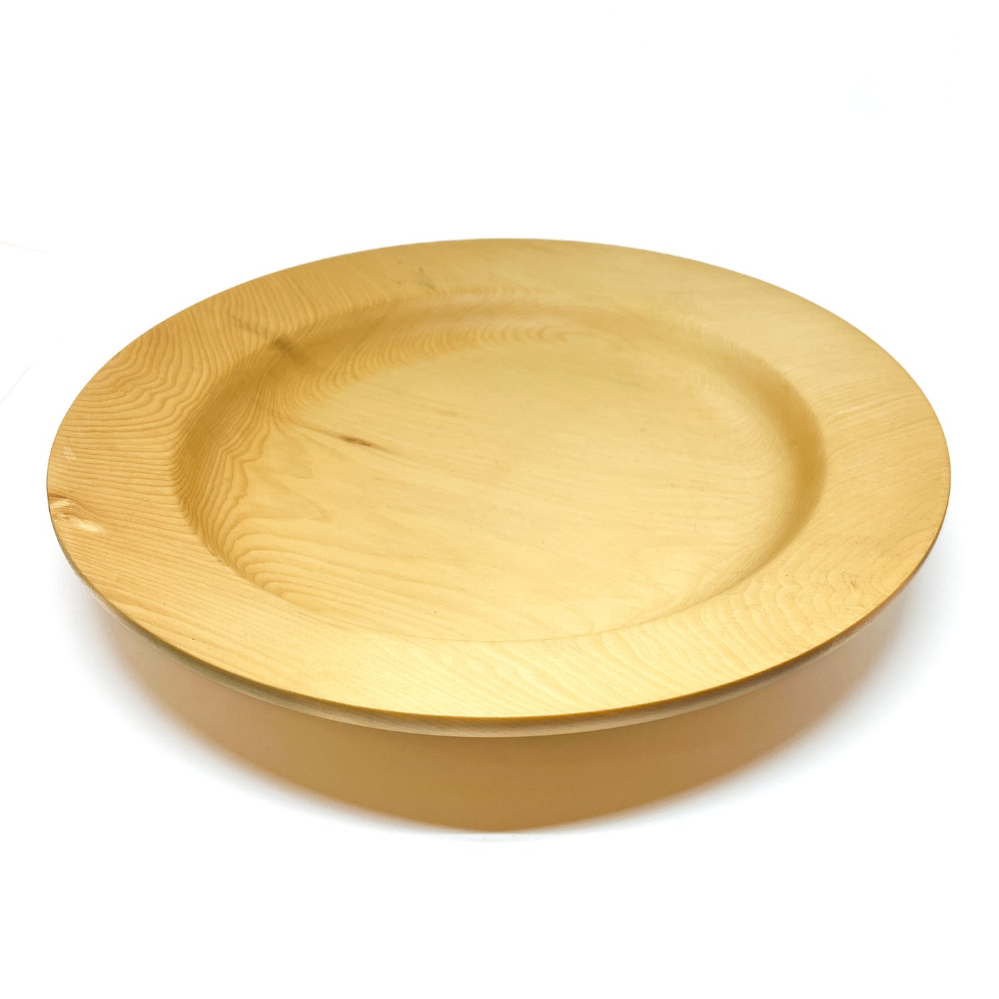 Rimmed Yellow Cedar Plate