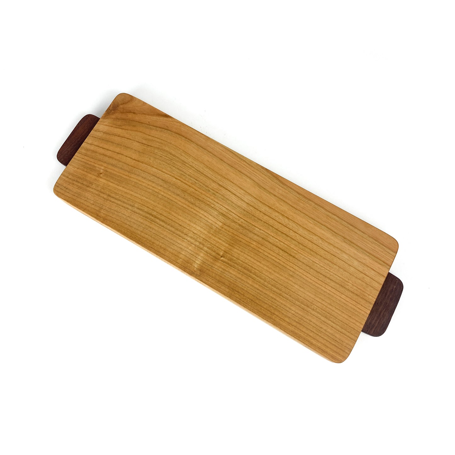 Cherry Charcuterie Board with Walnut Handles