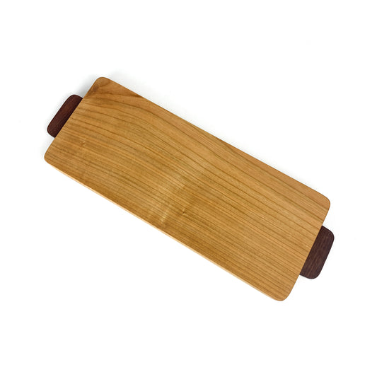Cherry Charcuterie Board with Walnut Handles