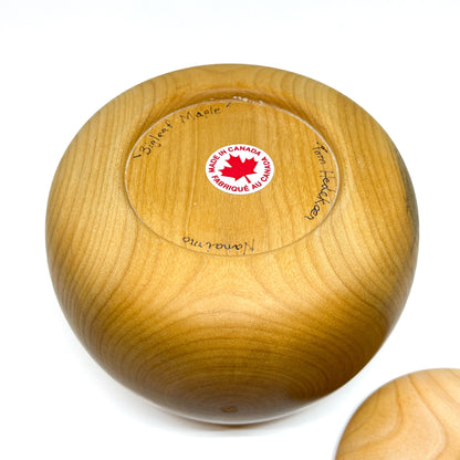 Lidded Big Leaf Maple Pot