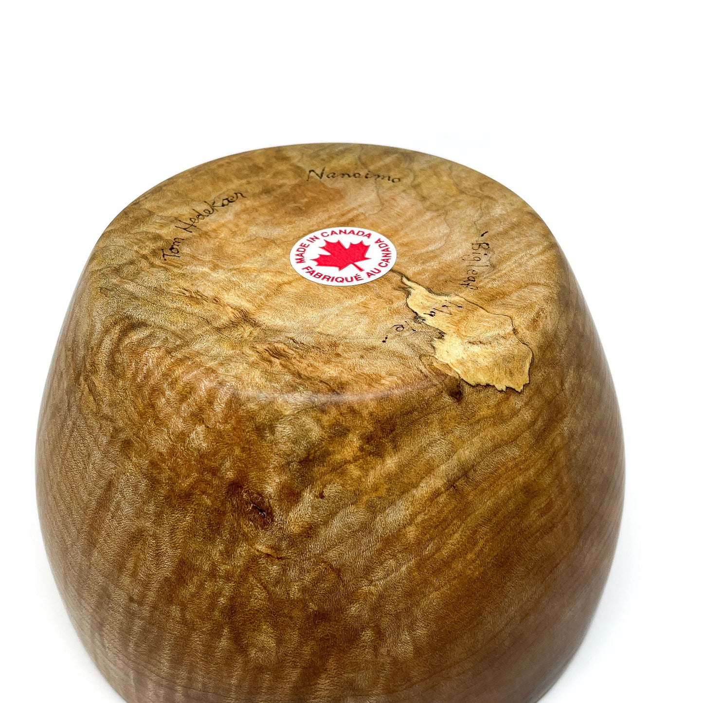 Tall Big Leaf Maple Bowl
