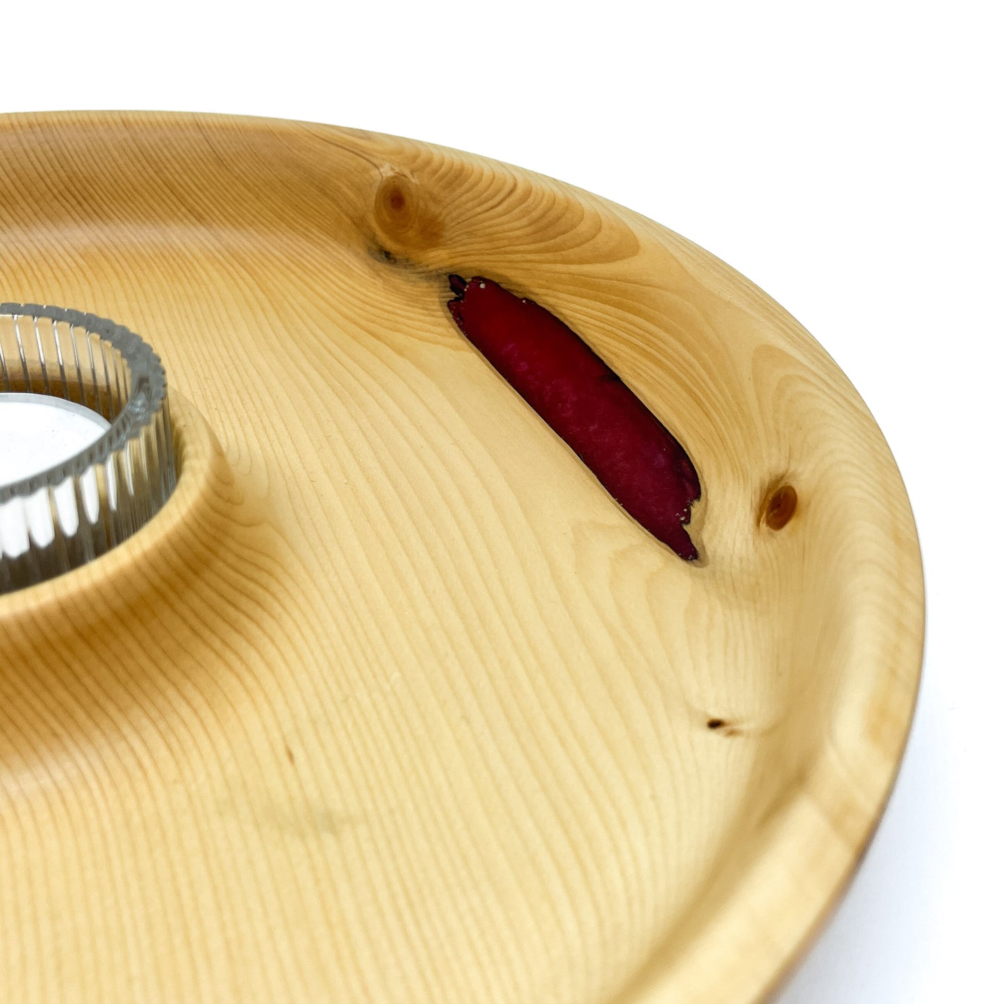 Yellow Cedar Candle Tray #1
