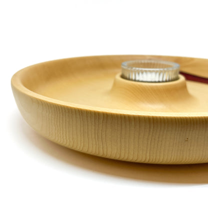 Yellow Cedar Candle Tray #1