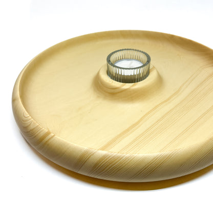 Yellow Cedar Candle Tray #2