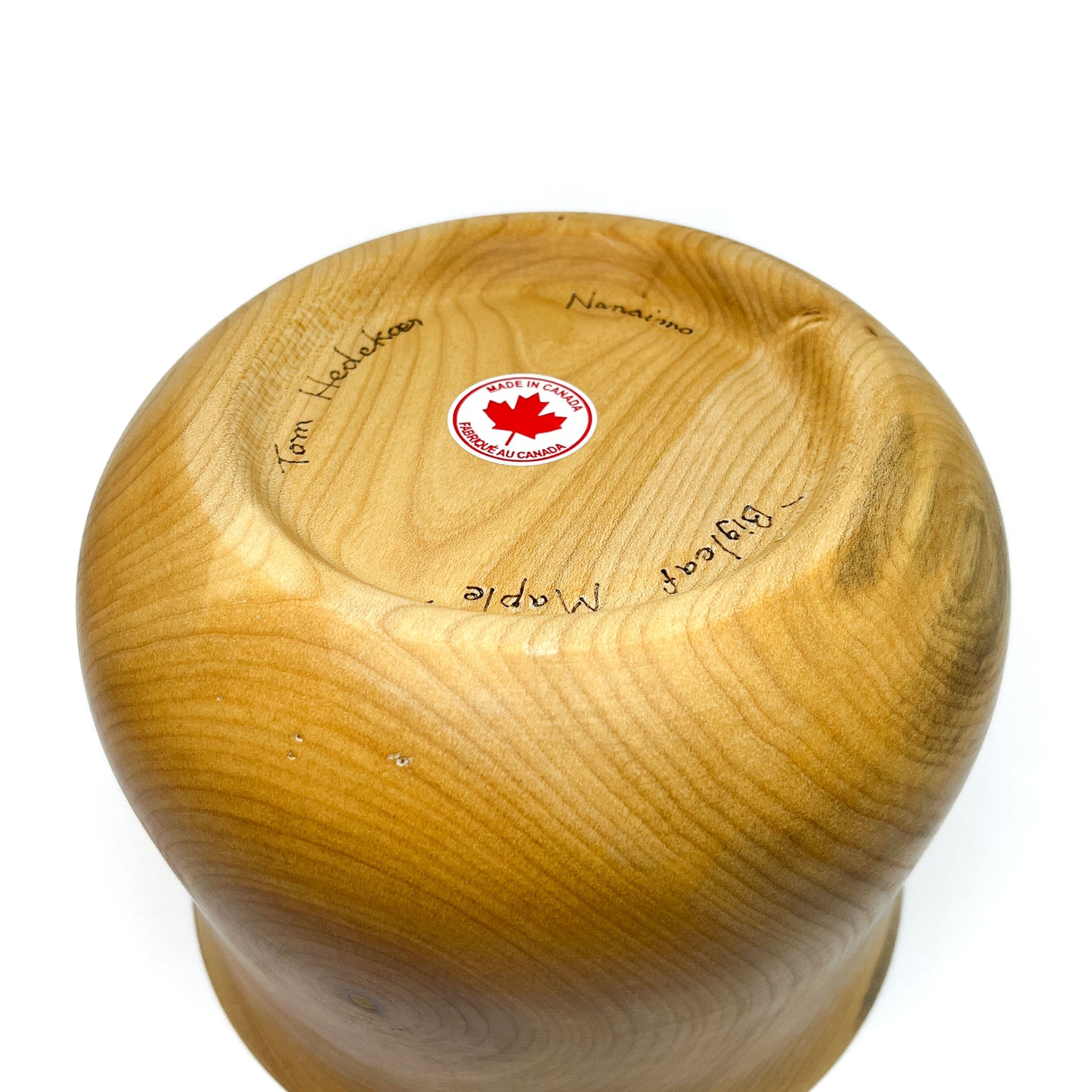 Wide Big Leaf Maple Vase