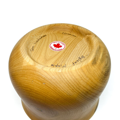 Wide Big Leaf Maple Vase