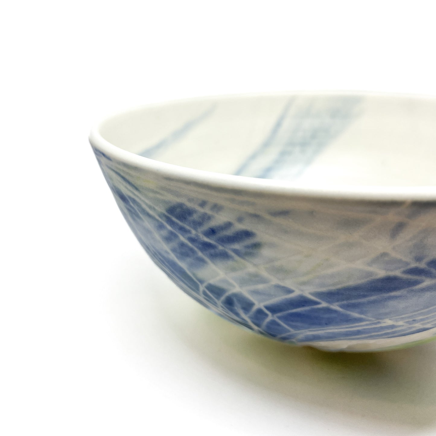 Leafy Carved Porcelain Bowl