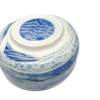 Small Carved Ocean bowl