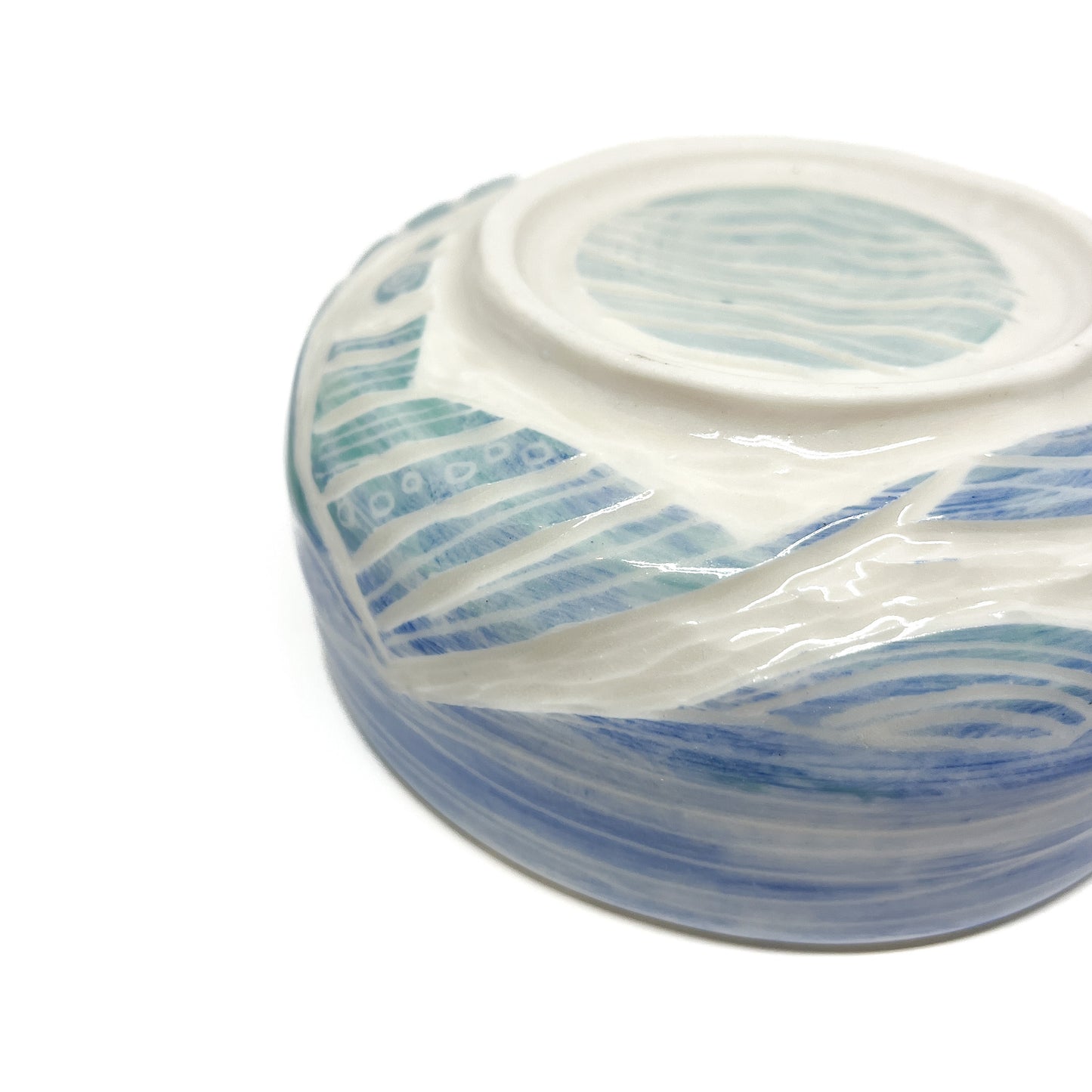 Small Carved Ocean bowl