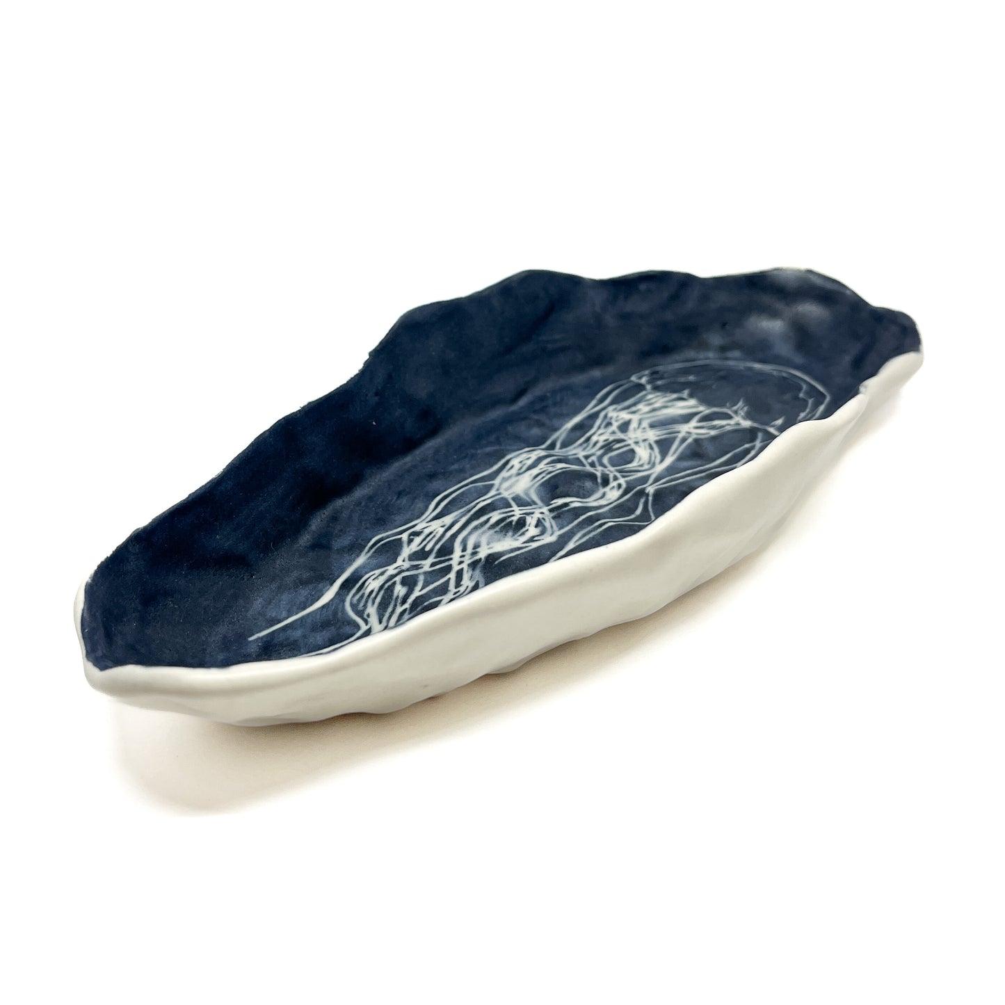 Porcelain Pacific Jellyfish Dish #1