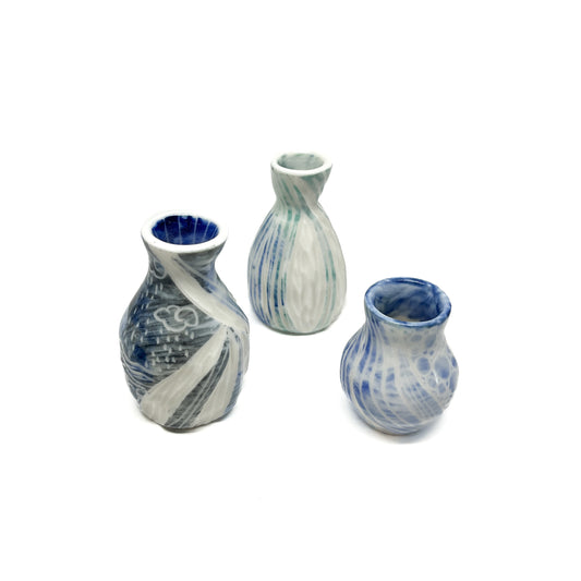 Mini Porcelain Salish Sea Vases