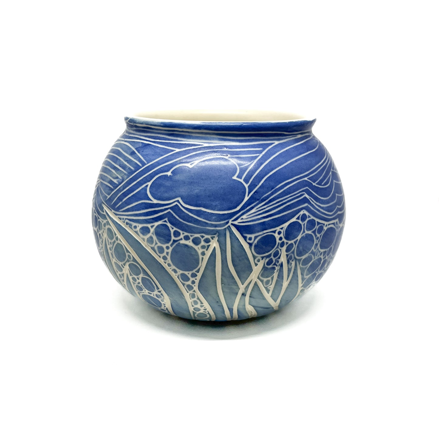 Round Salish Sea Porcelain Vase