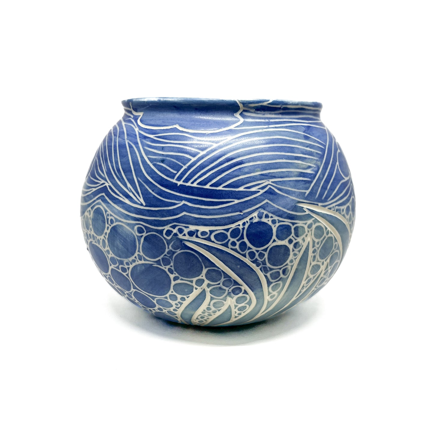 Round Salish Sea Porcelain Vase