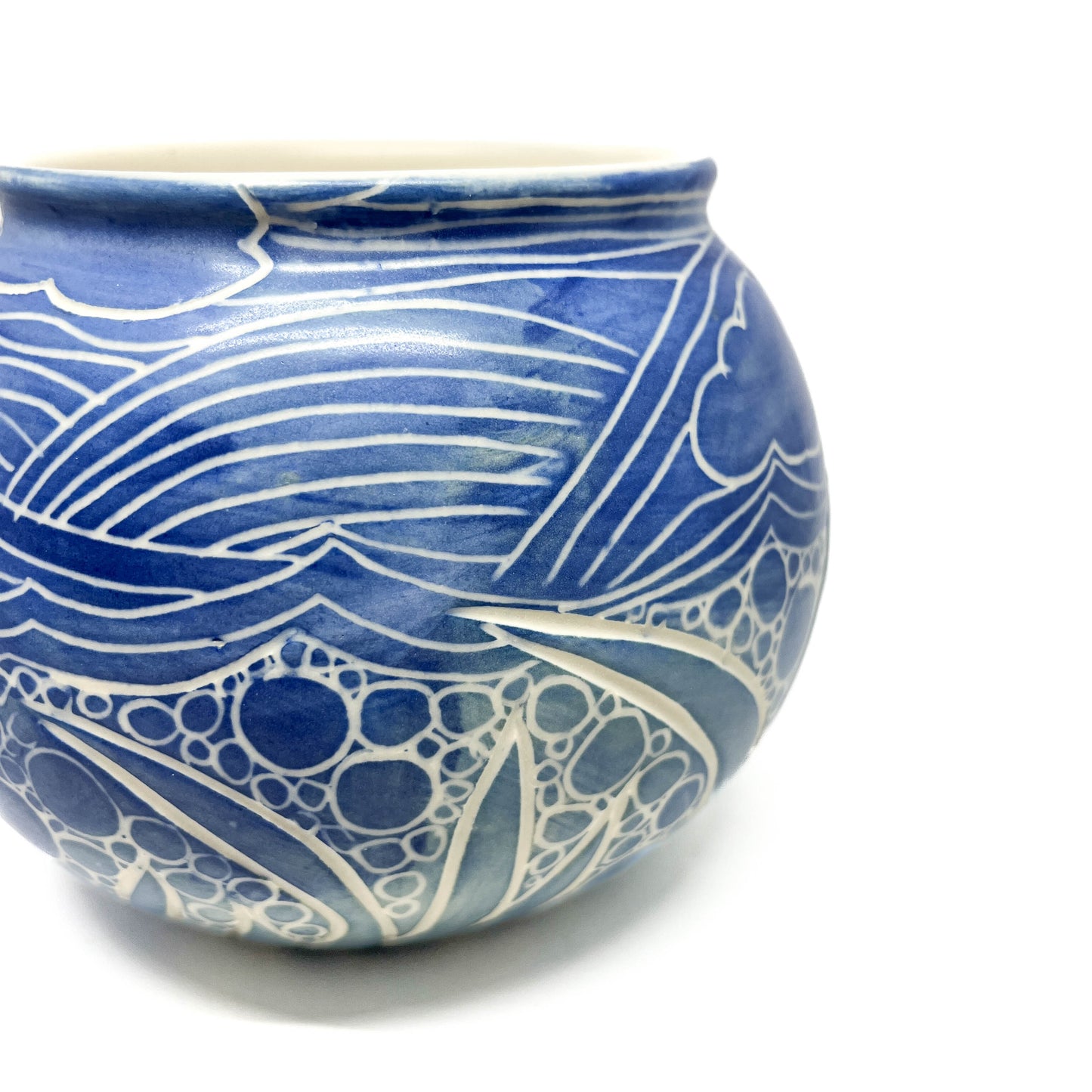 Round Salish Sea Porcelain Vase