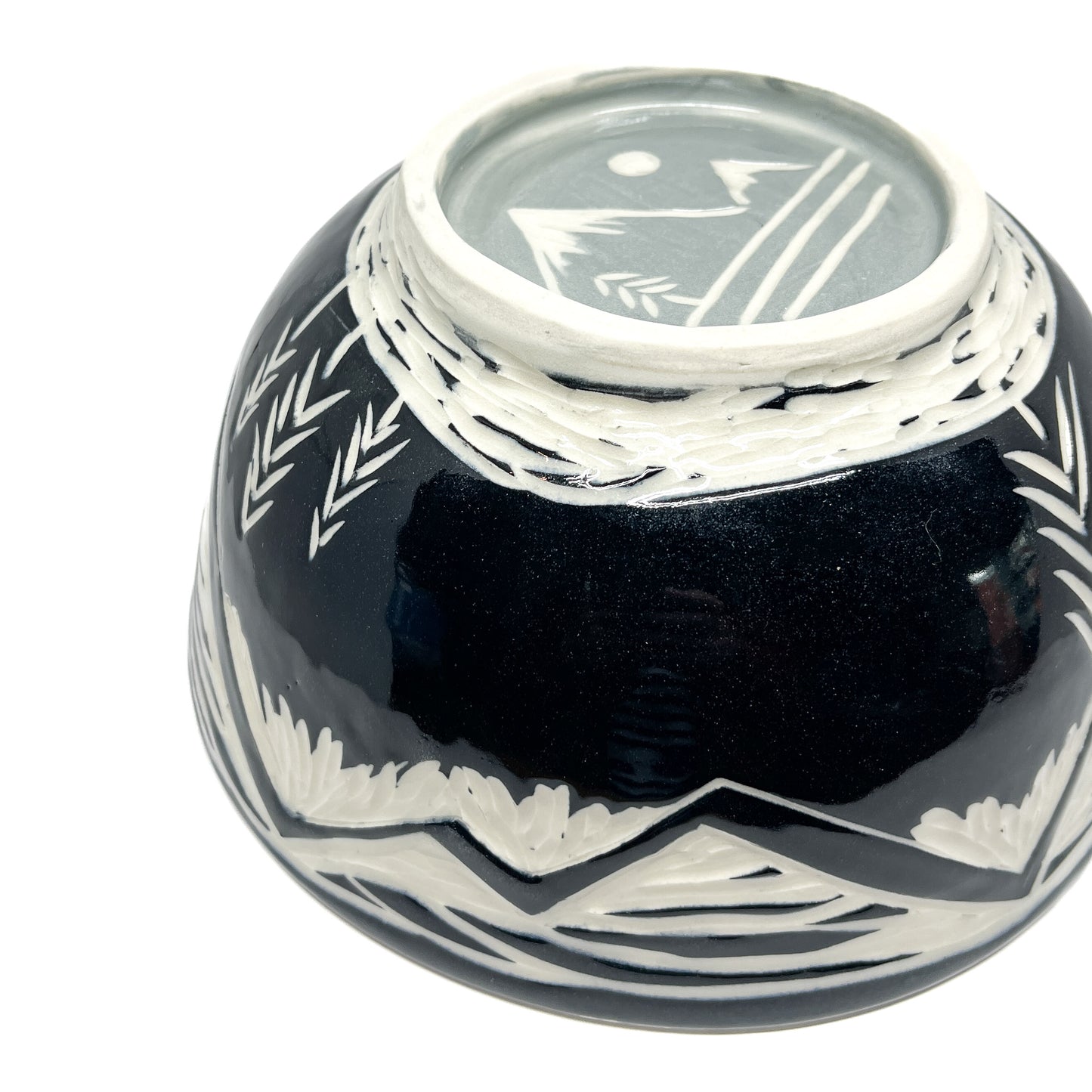 Large Ceramic Mountain Bowl