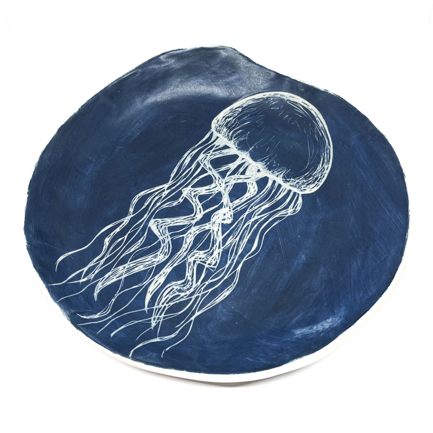 Porcelain Carved Jellyfish Platter