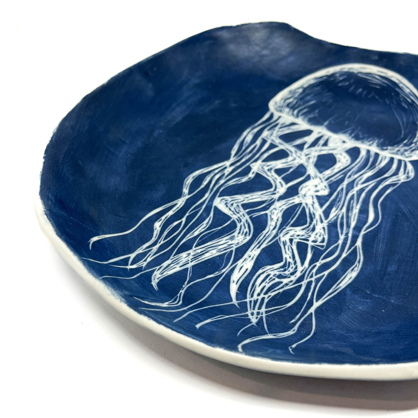 Porcelain Carved Jellyfish Platter