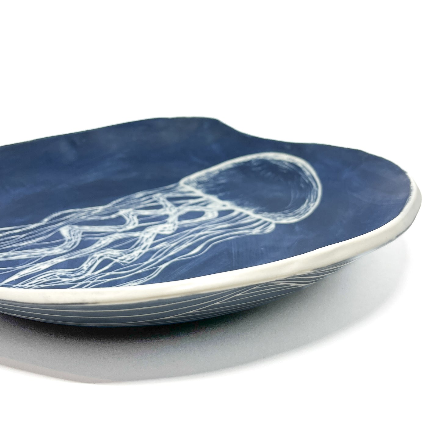 Porcelain Carved Jellyfish Platter