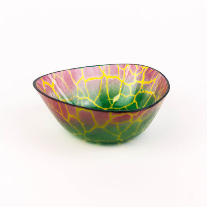 Wonky Purple Green Triangle