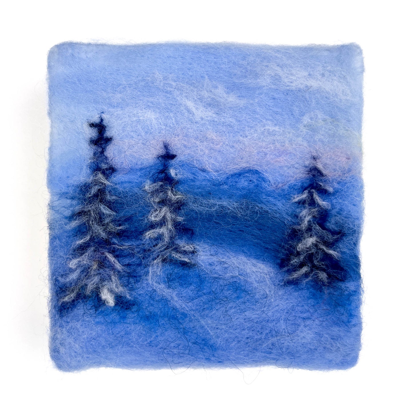 "Winter Glow" Felted Wall Art