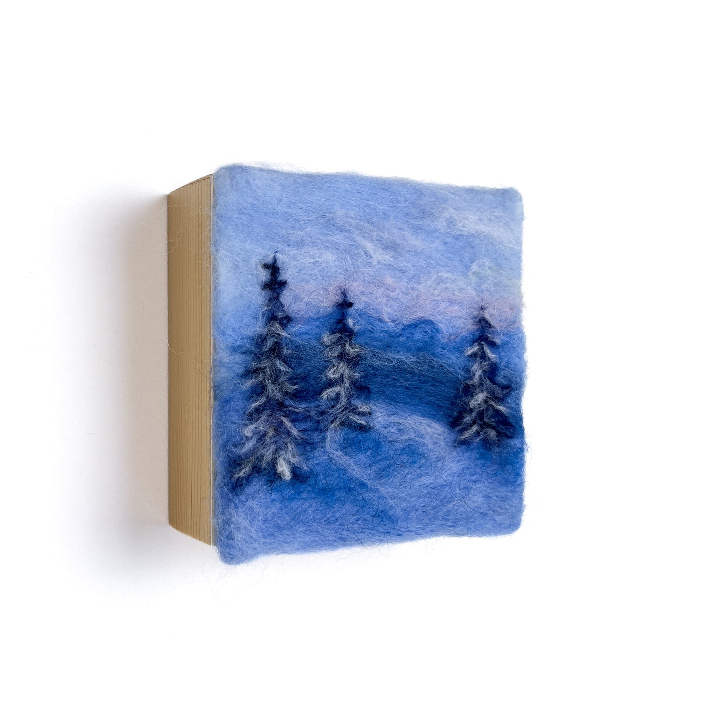 "Winter Glow" Felted Wall Art