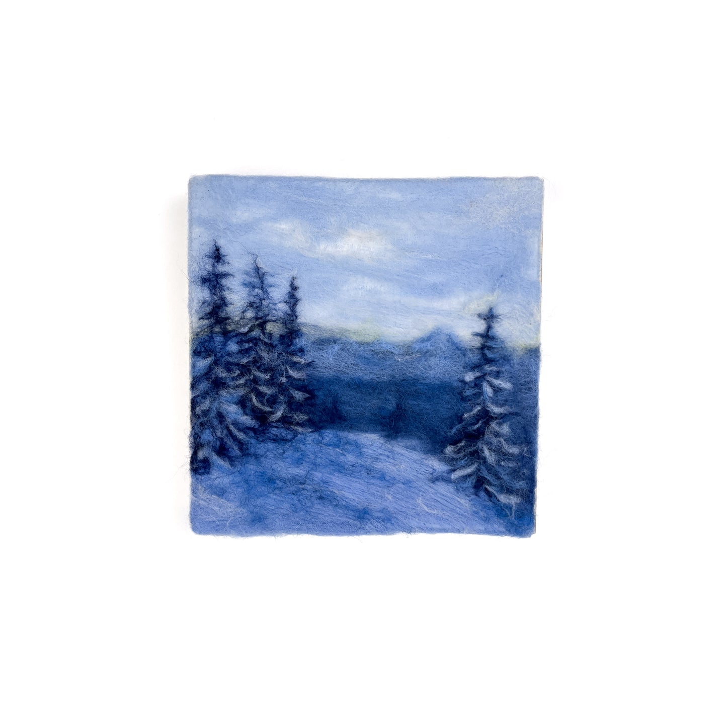 "Winter Serenity" Felted Wall Art