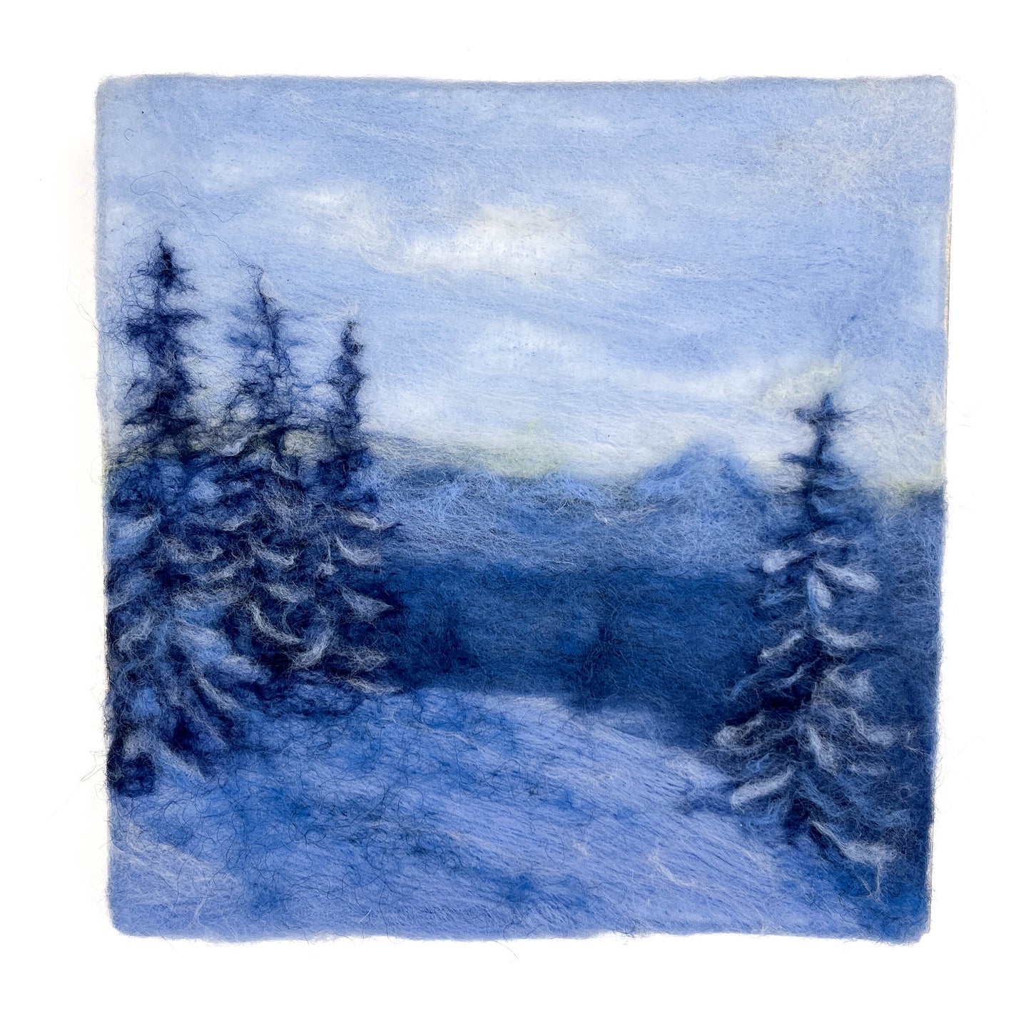 "Winter Serenity" Felted Wall Art