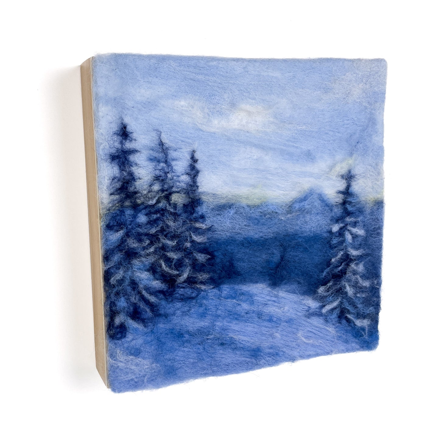 "Winter Serenity" Felted Wall Art