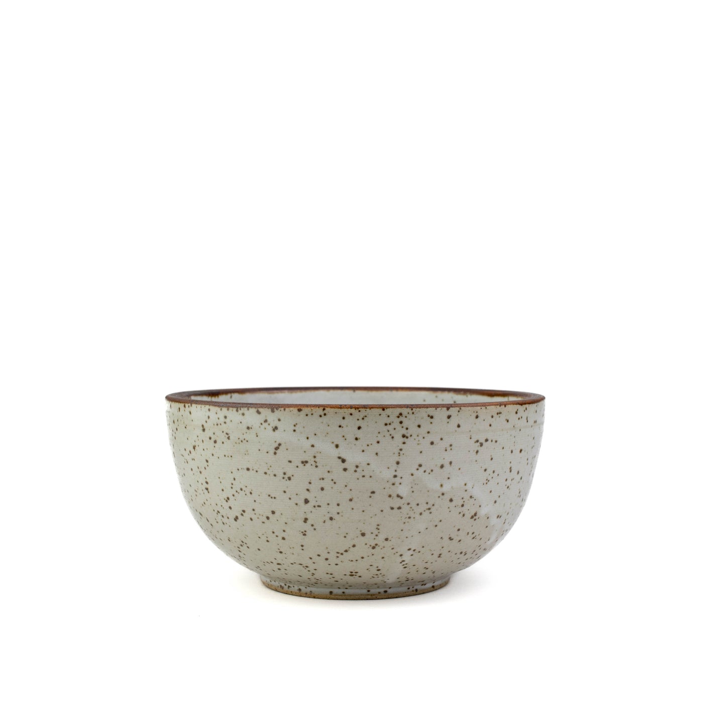 Set of 4 White Speckled Nesting Bowls