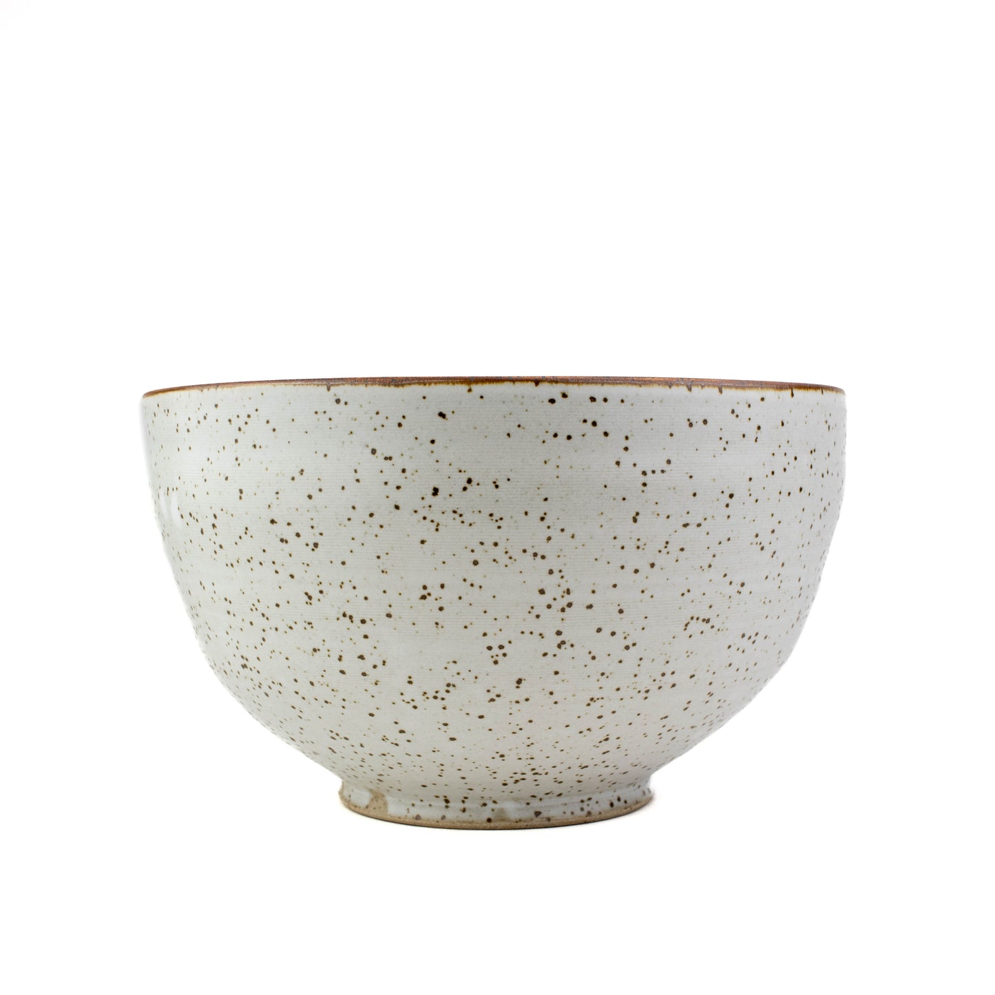 Set of 4 White Speckled Nesting Bowls