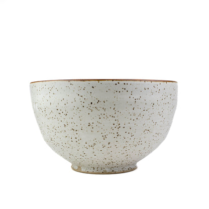 Set of 4 White Speckled Nesting Bowls