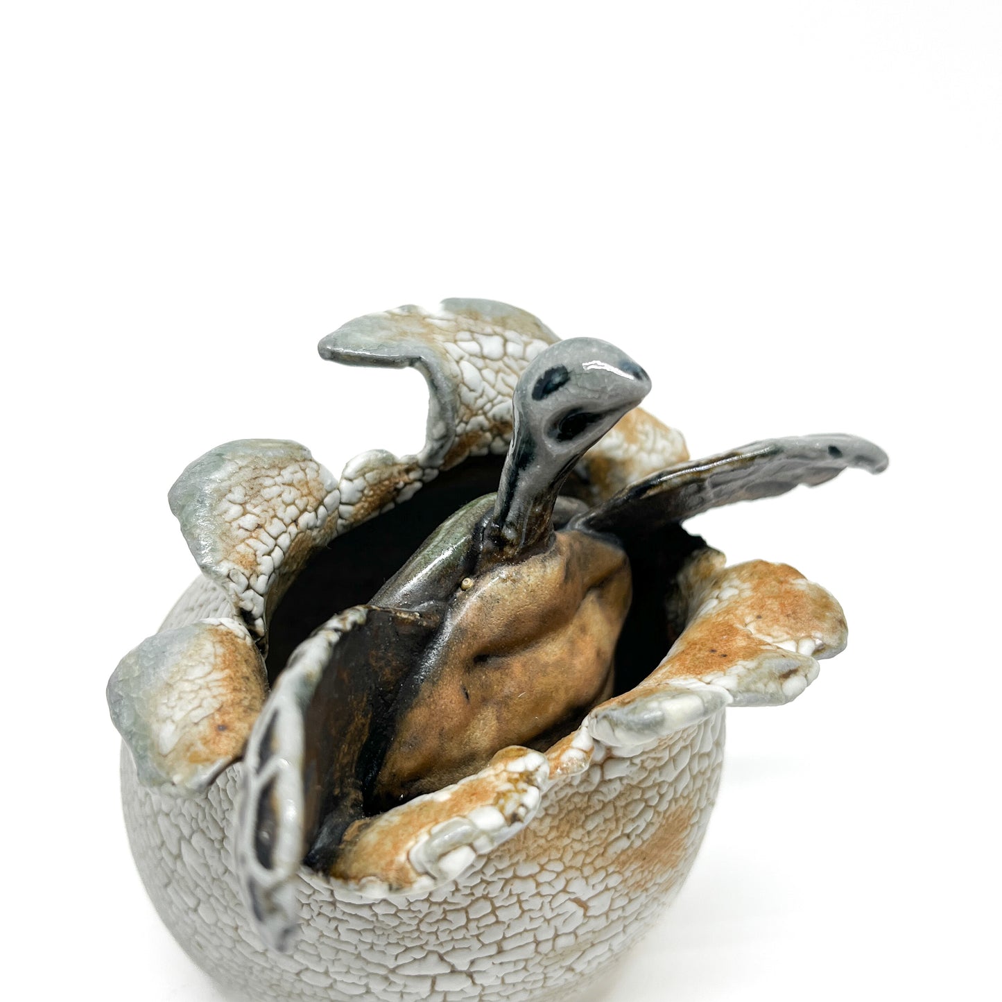 "Turtle in Egg" Sculpture
